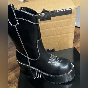 Dolls Kill Platform Cowgirl Boots
